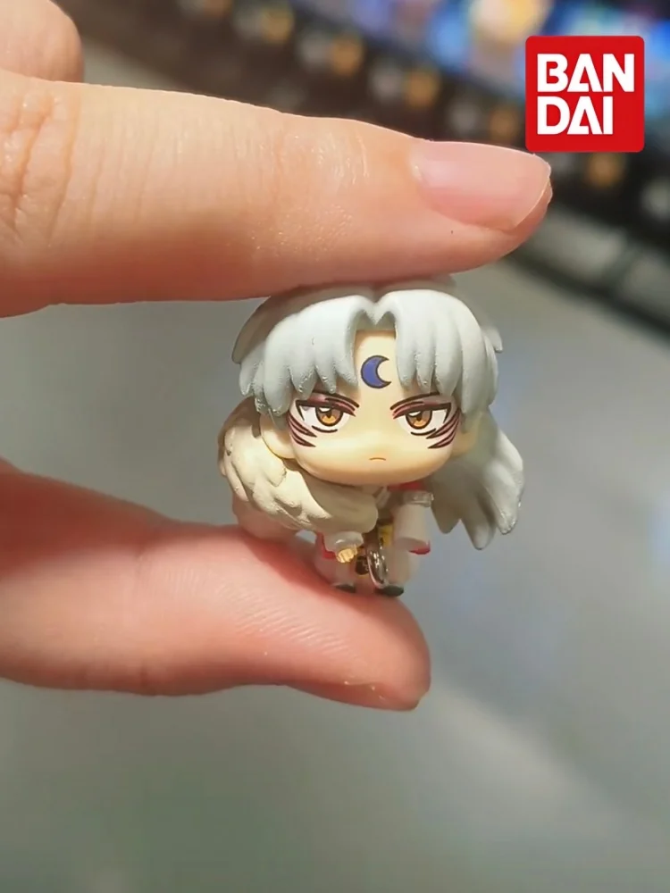 Фото Брелок-фигурка Bandai Inuyasha Gashapon Connected, миниатюрный, 35 мм, ПВХ, подвеска, Сессёмару, Кагомэ, Шиппо, Мираку, Сангё, аниме №5