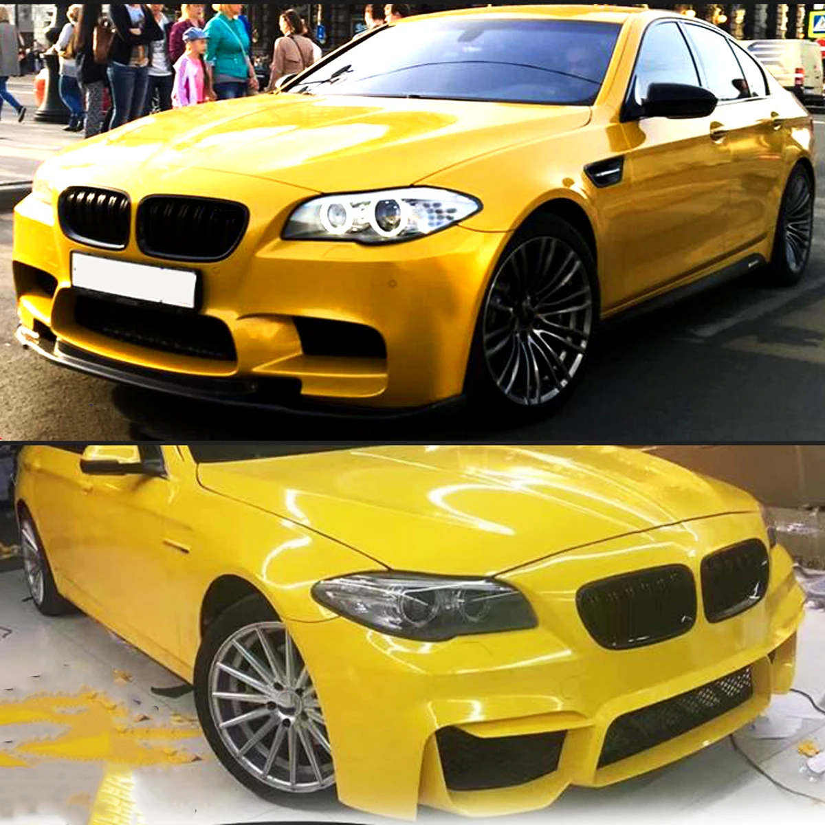 Фото Решетка радиатора (ноздри) Magickit для BMW 5 серии F10 F11 F18 M5 520d 530d 540i 528i 535i 2010-2016 №5