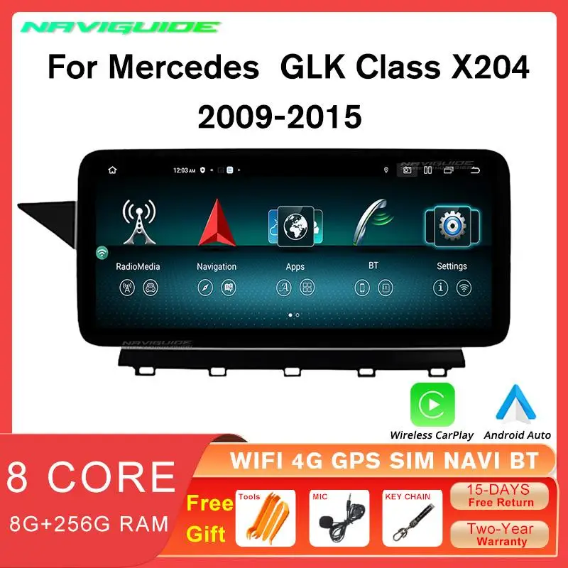 NAVIGUIDE 10 25 &quotAndroid 12 автомобильный радиоприемник мультимедийный плеер для Mercedes Benz