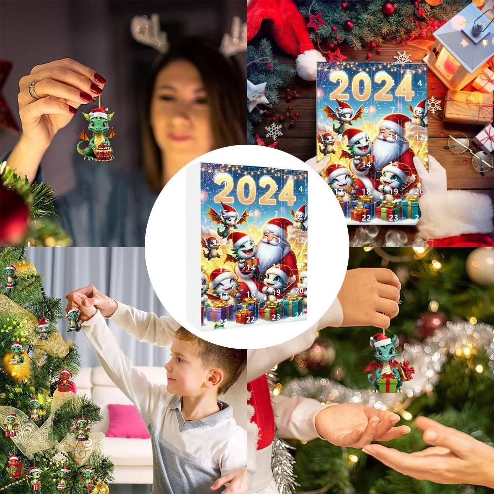 Рождественская глухая коробка 2025 Рождественский адвент-календарь обратного