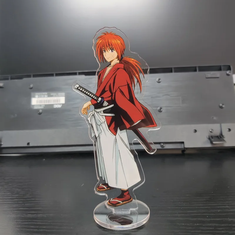 

Japan Anime Rurouni Kenshin Figures HIMURA KENSHIN Myoujin Yahiko Acrylic Stand Model Plate Desk Decor Props Fans Collection Gif
