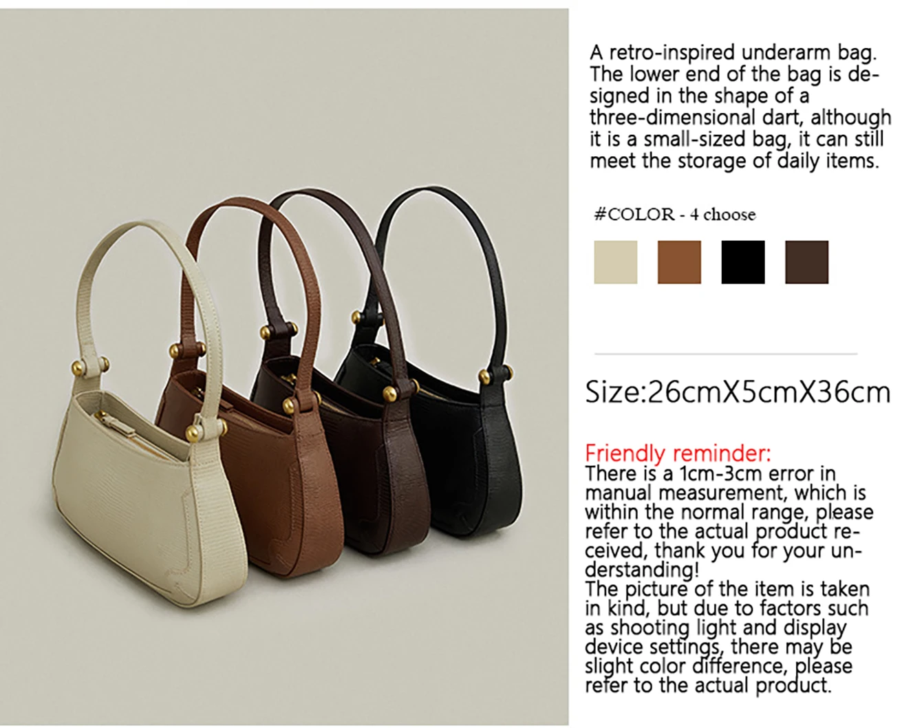

Women's bag brown cowhide crescent women's bag 2022 new soft leather large-capacity one-shoulder messenger small women's bag
