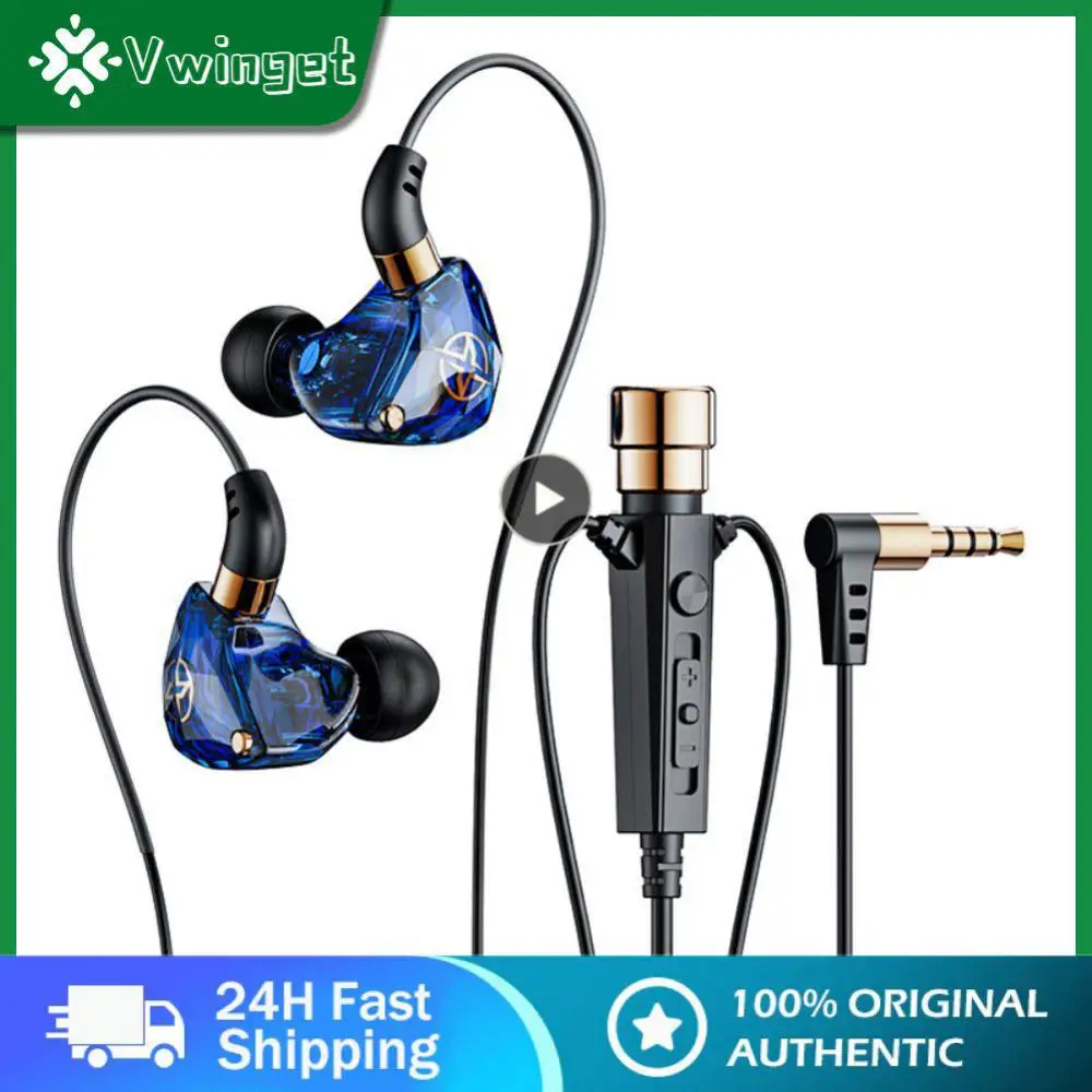 

3.5mm In Ear High Quality Sound Wired Headphone Extra Bass Sport Headset With Microphone Smartphone Headset Game Headset