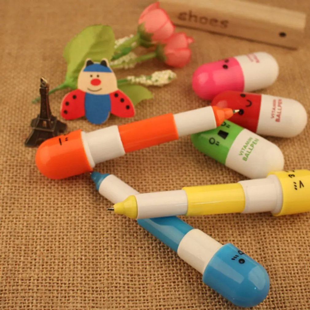 

Мультяшные капсульные креативные шариковые ручки, шариковая ручка для офиса, школы, канцелярские принадлежности для письма