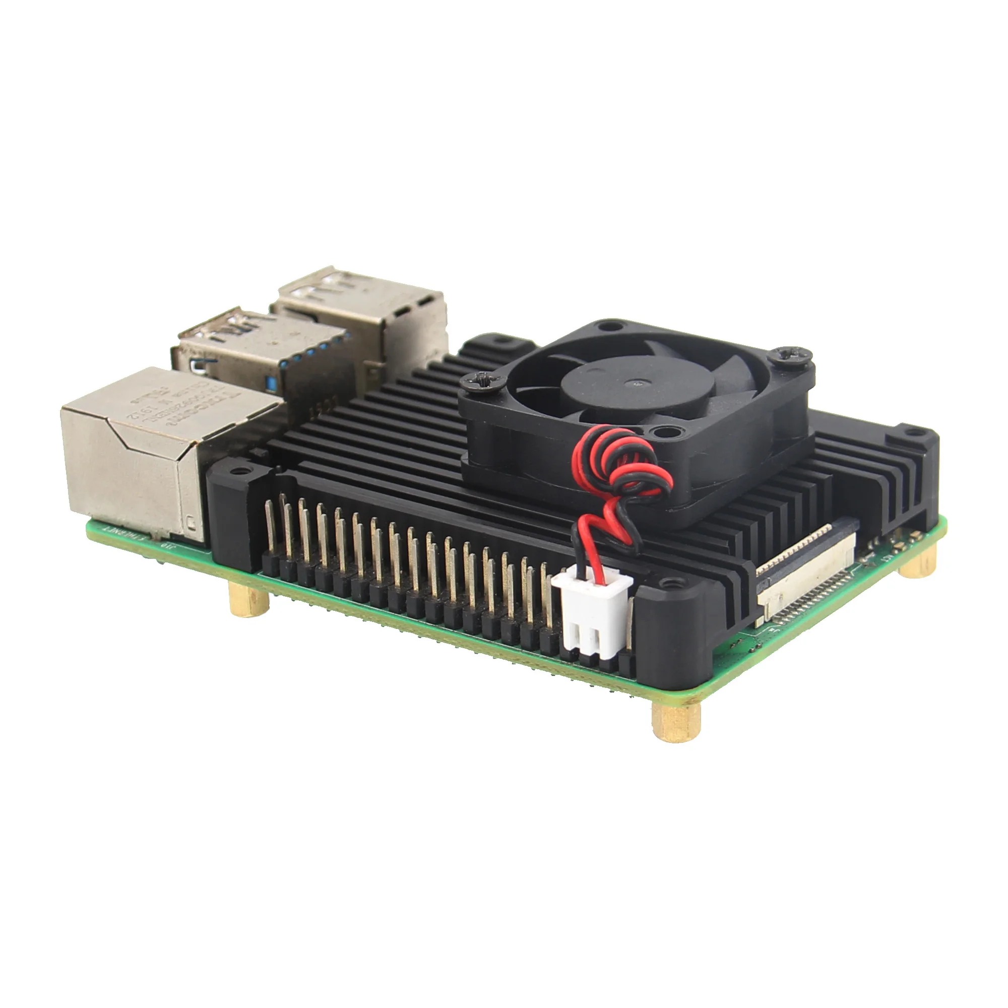 

Raspberry Pi 4B 11mm Embedded Heatsink/Radiator P165-B for Raspberry Pi 4 Model B & Pi 4 Expansion Board Support POE Board