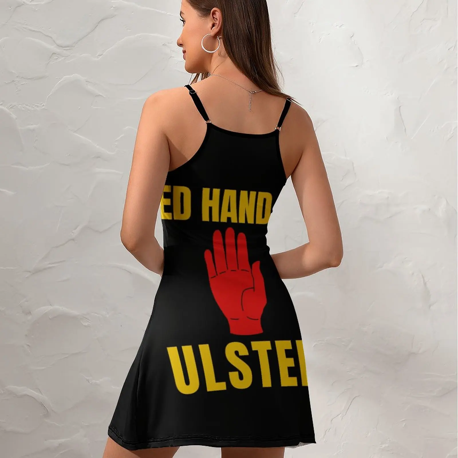 Экзотическое женское платье на бретельках с изображением флага Ульстера новинка