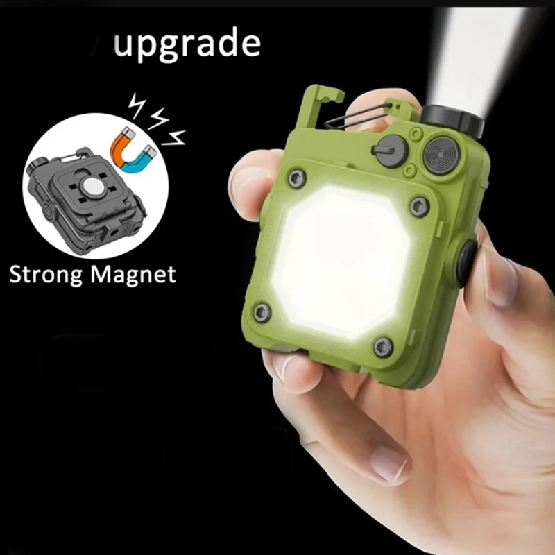 Фонарик Портативный мини-брелок USB Перезаряжаемый светодиодный фонарик брелок