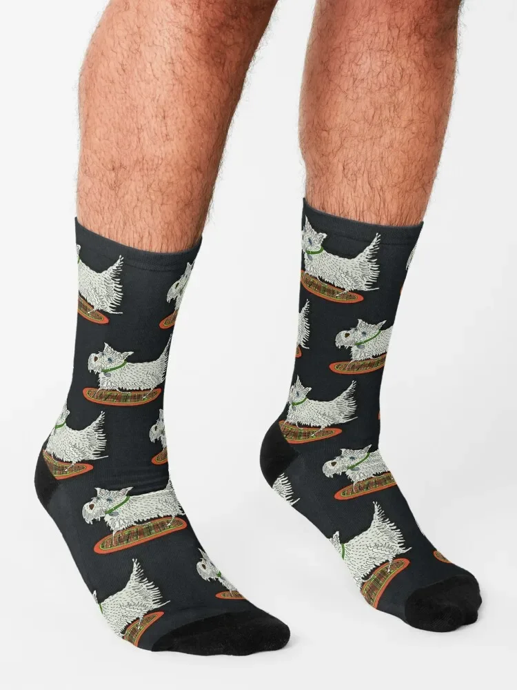 West Highland Женская Эстетическая обувь Спортивные Чулки дизайнерские мужские носки