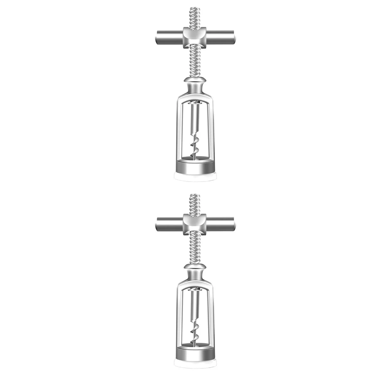 

Opener Bottle Corkscrewwing Beer Remover Cork Manual Cap Openers Vintage Lid Winged Functional Multi Kitchen Champagne Set Metal