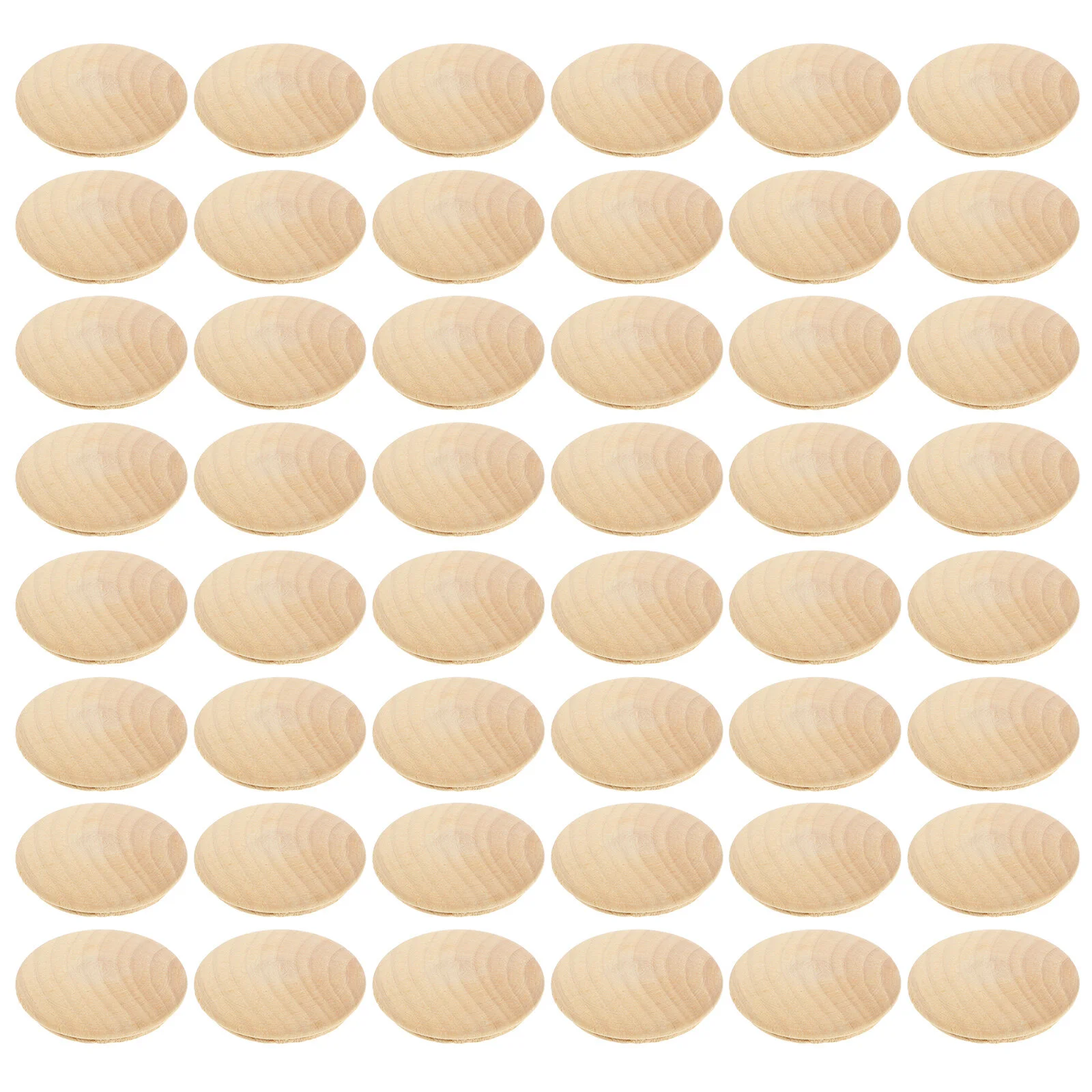 

100 Pcs Wooden Buttons Round Hole Plug Replacement Decorative Plugs Caps Button Tops Holes