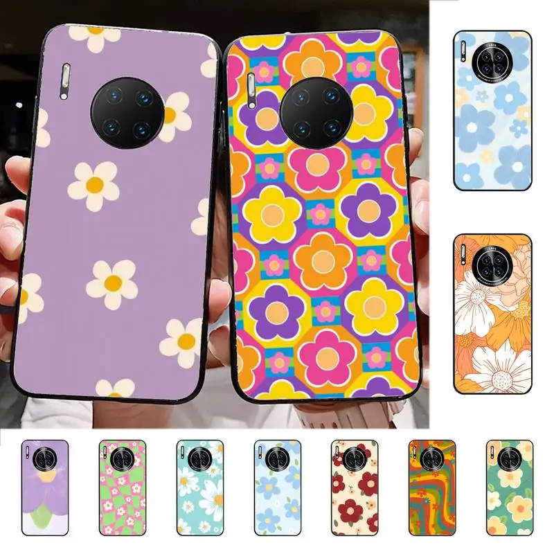 

Rretro Flowers Phone Case for Huawei Mate 20 10 9 40 30 lite pro X Nova 2 3i 7se