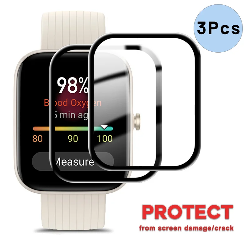 

3/1Pcs Protective Film for Amazfit Bip 3 Bip3 Pro 20D Screen Protector for Amazfit Bip3 Smart Watch Accessories Not Glass