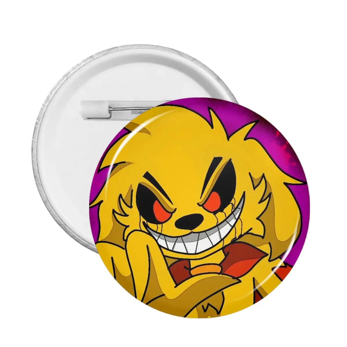 

59mm Mikecrack Soft Button Pin Novelty Badges Cartoon Dog Lapel Pins Brooches for Lapel Anime Fans Collections