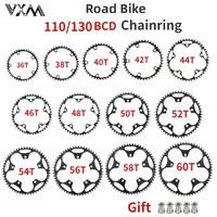 110 130 BCD Chainring 36T 38T 40T 42T 46T 50T 52T 54T 56T 58T 60T Wide Narrow Chain Bicycle  For Shimano sram Bicycle crank