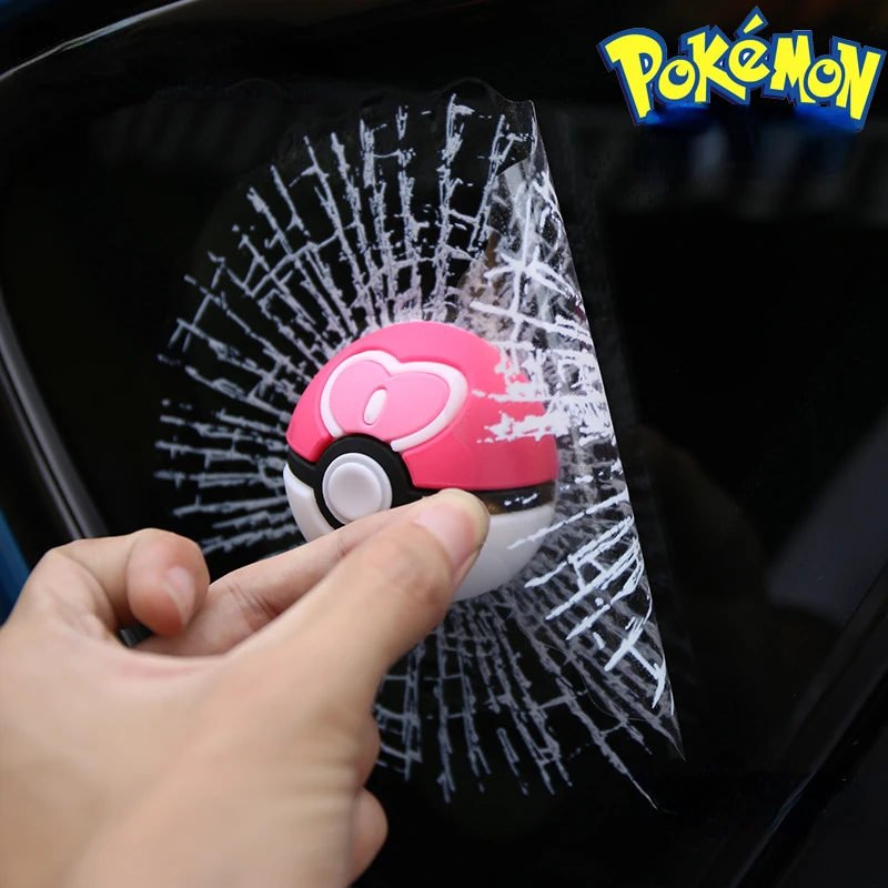 

Pokemon Pikachu Aliauto Car Styling Funny 3D Car Sticker Decal Motorcycle Accessories Pokeball Hit The Window Decoration Gifts