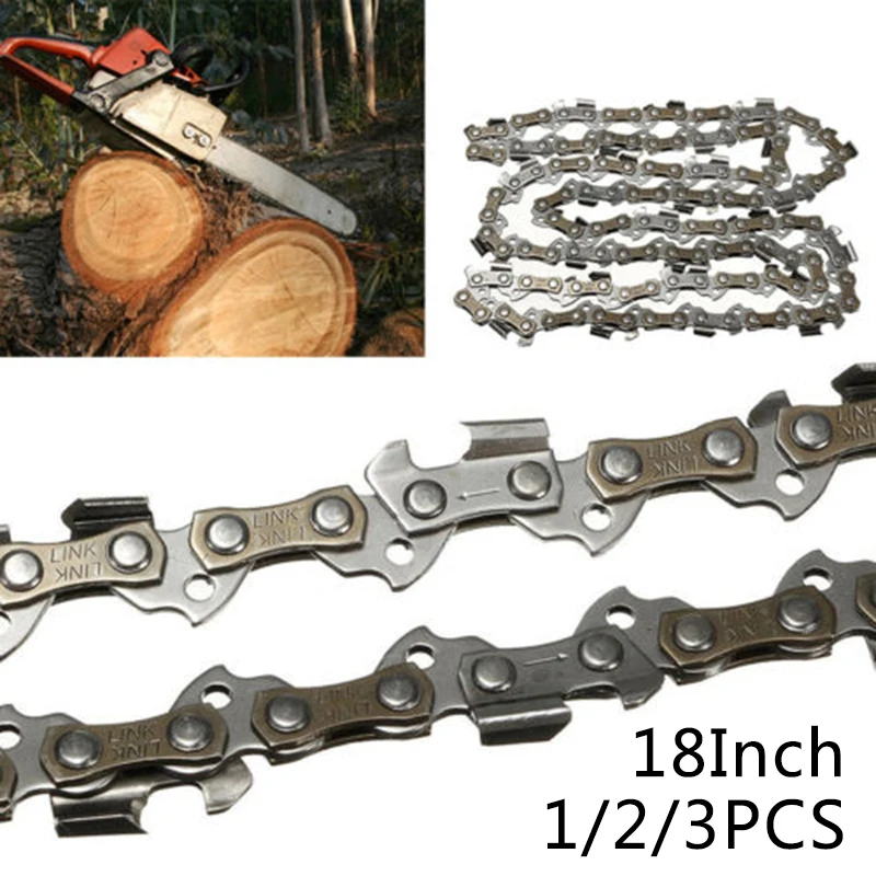 

Chainsaw Saw Chain Blade 18inch 3/8" LP 0.050 Gauge 62DL Driver Link Universal For Most Chainsaw With Guide Bar Chain Saw Parts