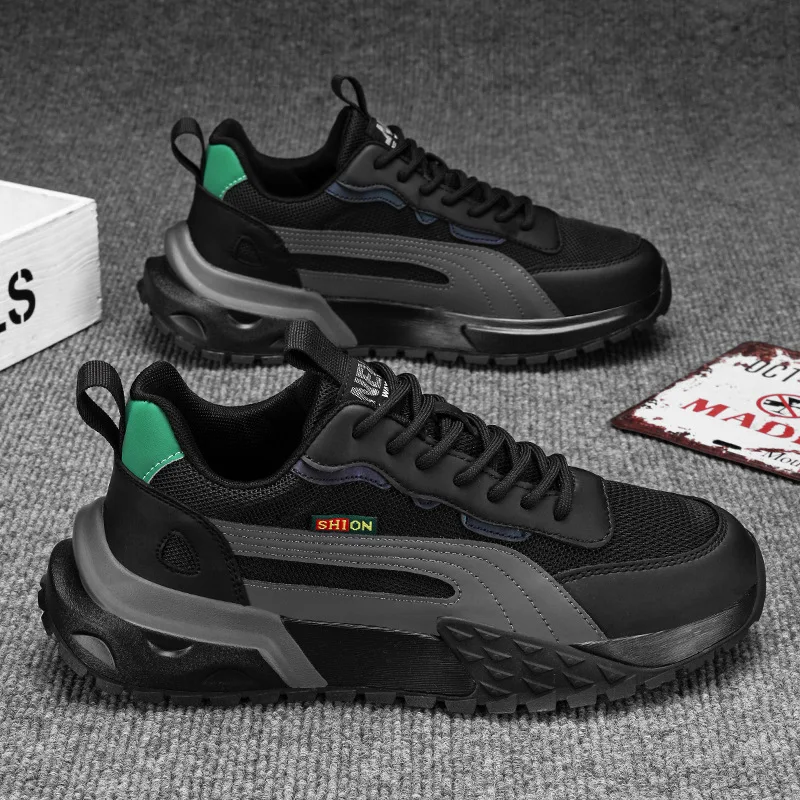 Мужские кроссовки на шнуровке мужская обувь платформе дышащие мужские 2024 с