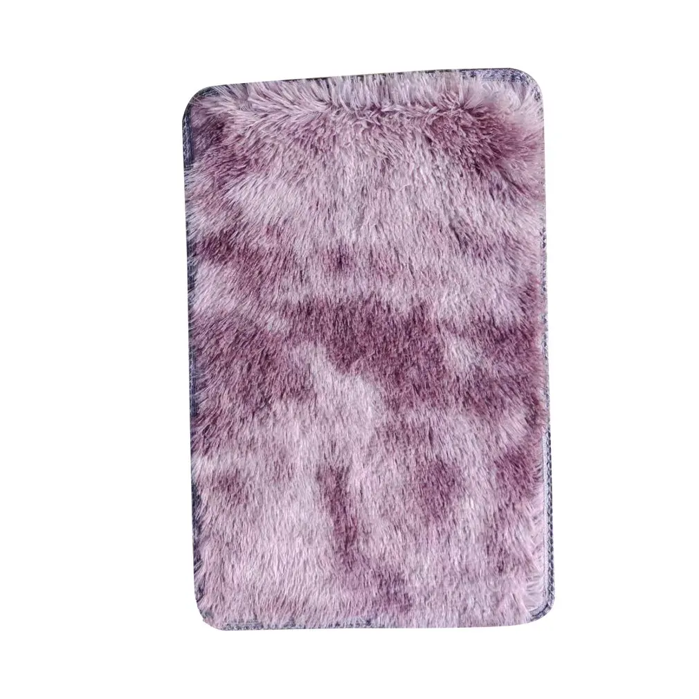 

Bedroom Bedside Carpet Living Room Coffee Table Sofa Floor Mat Solid Color Plush Thickened Washed Silk Hair Non-Slip Blanket