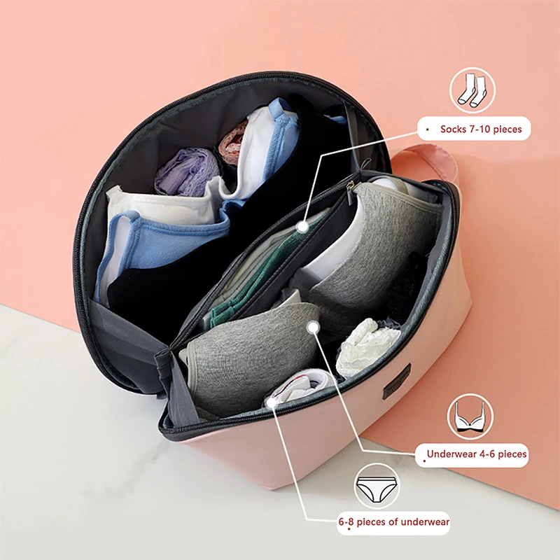 Multifunctional Underwear Storage Bag Travel Clothes Bra Socks Divider Organizer Pouch Women Portable Cosmetic Stuff Washing Bag