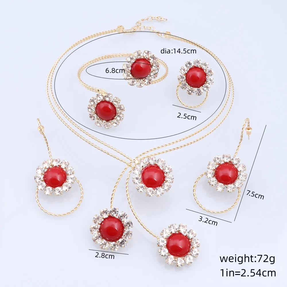 Ювелирные наборы CYNTHIA из Дубая в арабском стиле золотого цвета женские