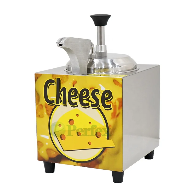 

Nacho Cheese Dispenser Warmer Machine 2.3L Hot Chocolate Sauce Food Dispenser with Stainless Steel Pump PERFEX