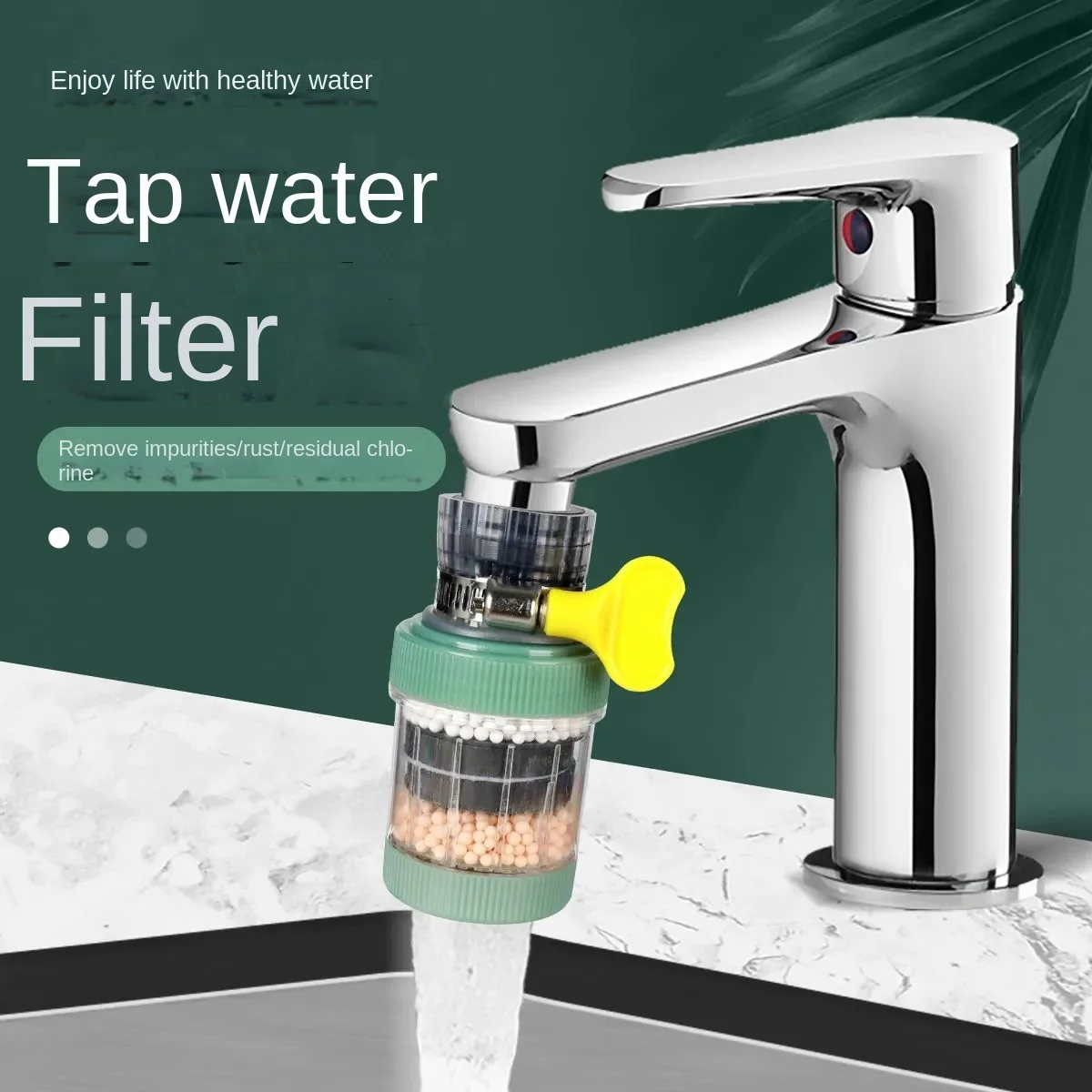 

Универсальный кухонный кран, 5-слойный очиститель, фильтр для крана, водосберегающий барботер, фильтрация с активированным углем, насадка д...