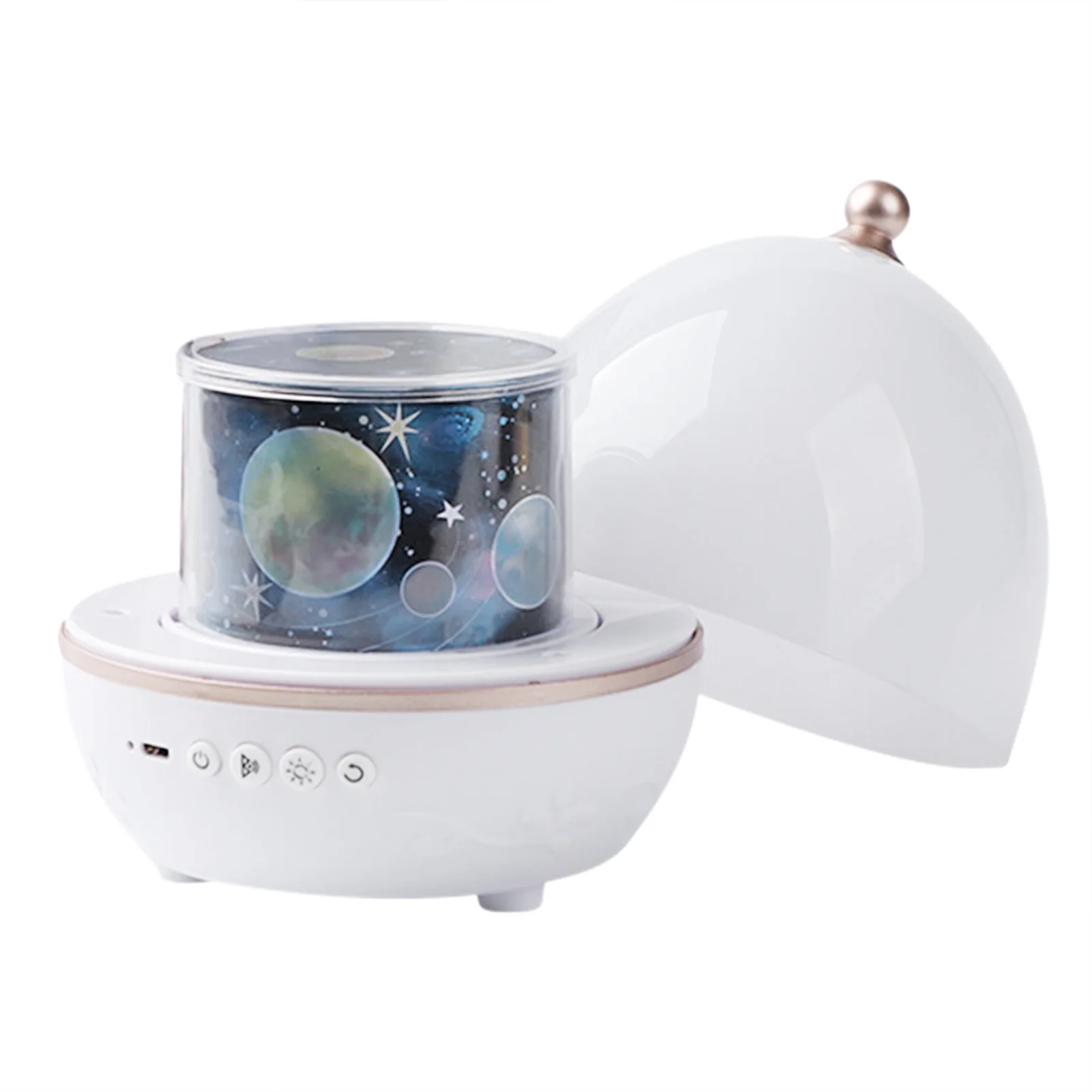 

Starry Projector LED Night Light With Remote Control Music Speaker Kids Bedroom Table Lamp For Decoration Birthday Gift Party