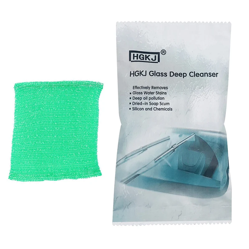 

Car Glass Cleaner Scratch Remover Liquid Deep Cleaner Car Surface Sponge Auto Glass Sponge Glass Remove Oil Film HGKJ