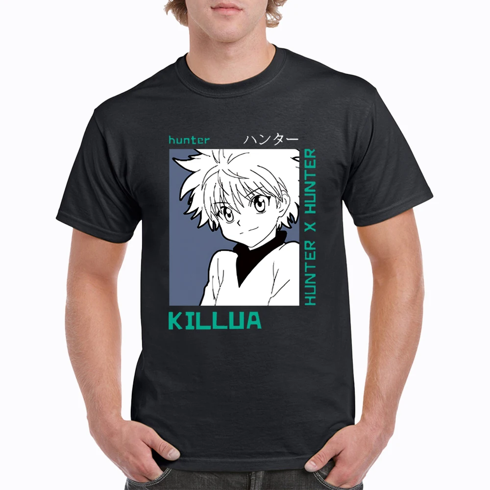 

Summer Cotton T-shirt High Street Loose Japanese Anime Print Short Sleeve T-Shirt Men 's Harajuku Oversized Casual T-Shirt Black