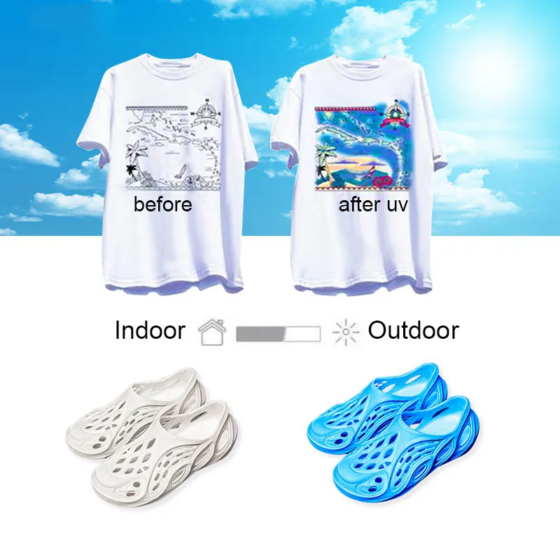 10g UV Photochromic Powder Under Sunlight Color Change Pigment Photosensitive Reversed Powder