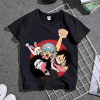 one piece childrens t shirt personality print student short sleeve t shirt parent child wear kids clothes boys clothes