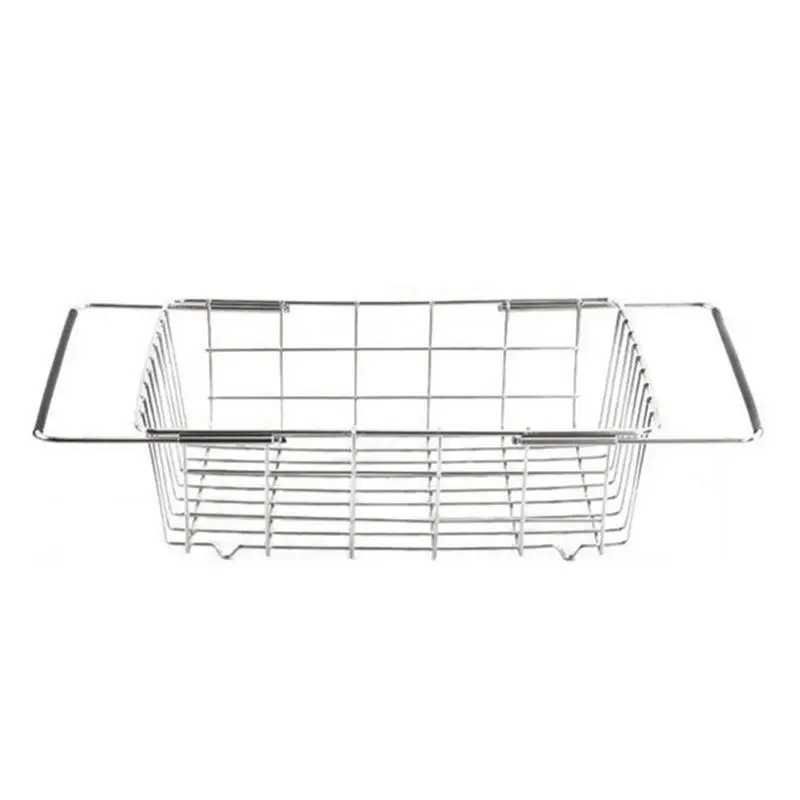 

Expandable Dish Drying Rack Stainless Steel Extendable Sink Drying Basket Adjustable Stainless Steel Sink Tray Draining Rack