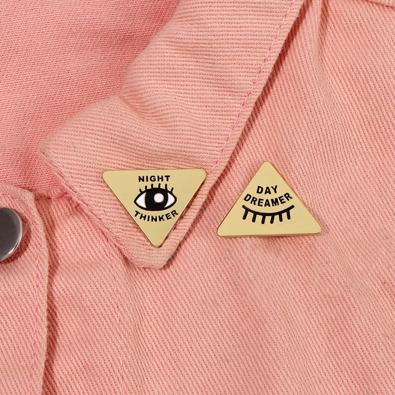 

Оптовая продажа, Детские булавки на заказ, броши с изображением дневного мечтника, ночного истончика, лацкан, искусственные глаза, ювелирны...