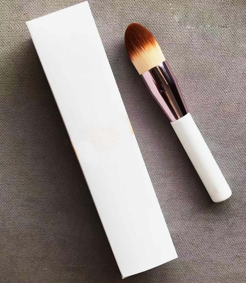 

NEW White Large Loose Powder Makeup Brush Woman Face Contour Blush Cosmetic Brush Synthetic Hair Beauty Tools maquiagem