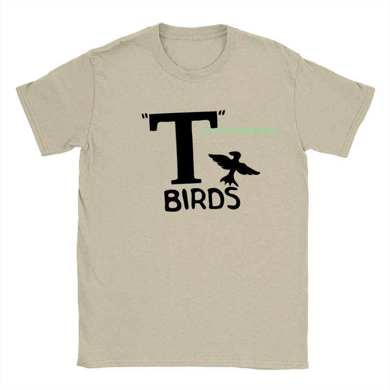 

Birds Cotton T-shirt Luxury Casual Vintage Aesthetic Tops Men Women Unisex Graphic Tees Summer Loose O-neck Beige Streetwear