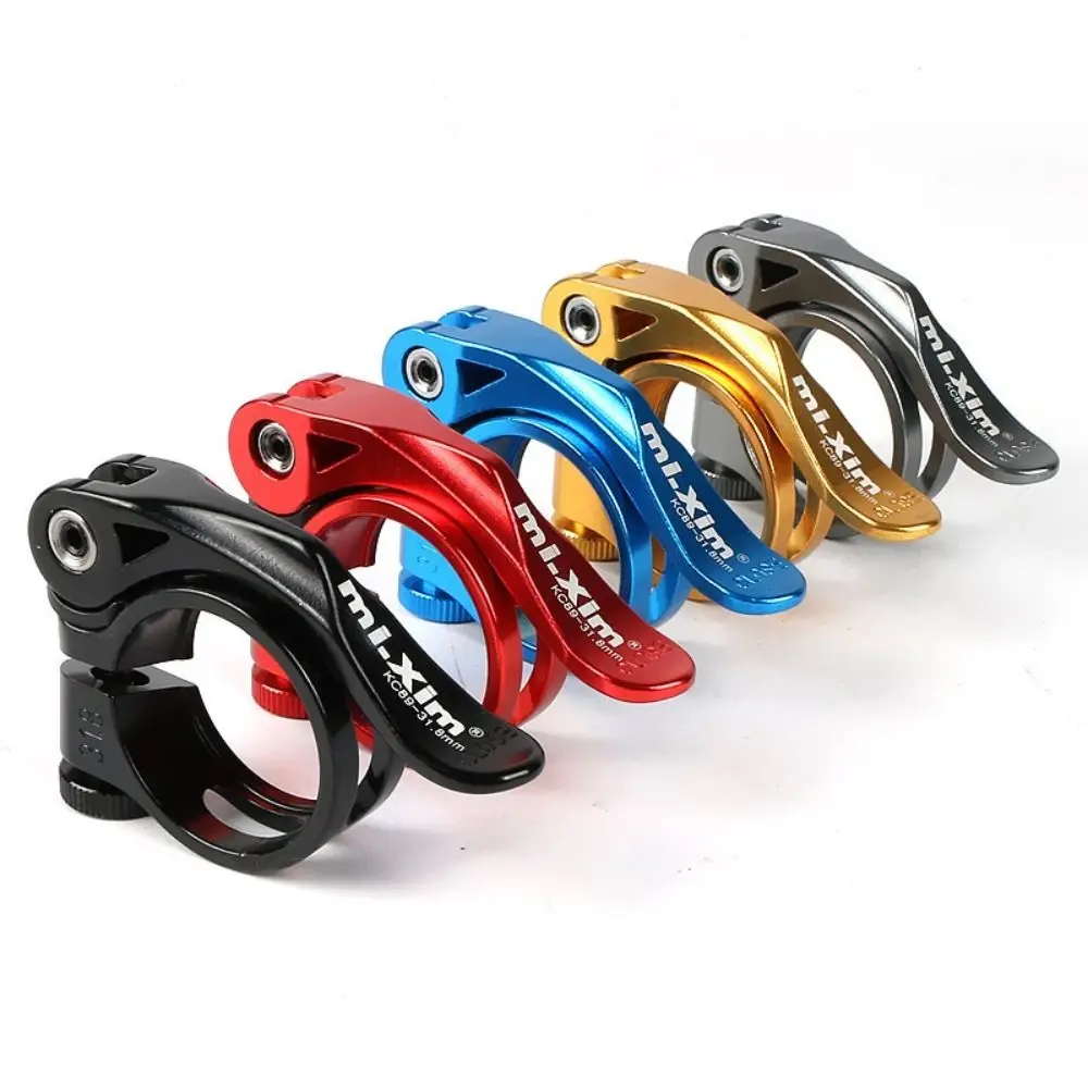 

31.8mm/34.9mm Bicycle Seatpost Clamps Aluminum Alloy Quick Release Bike Seat Post Clamp Multi-Color Durable Bike Saddle