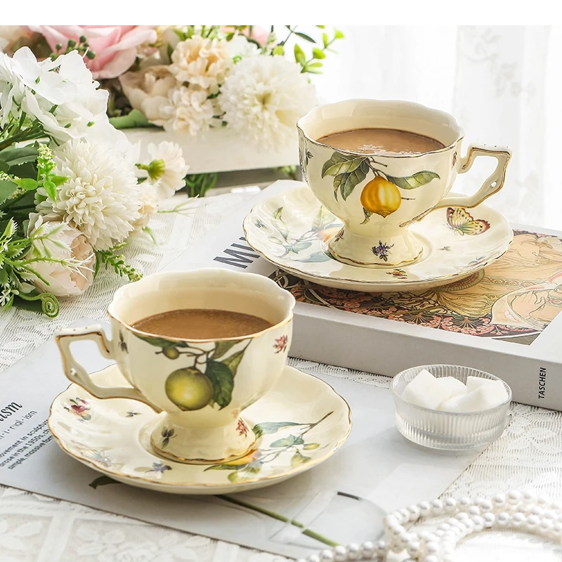 Винтажная кофейная кружка в европейском стиле набор для послеобеденного чая