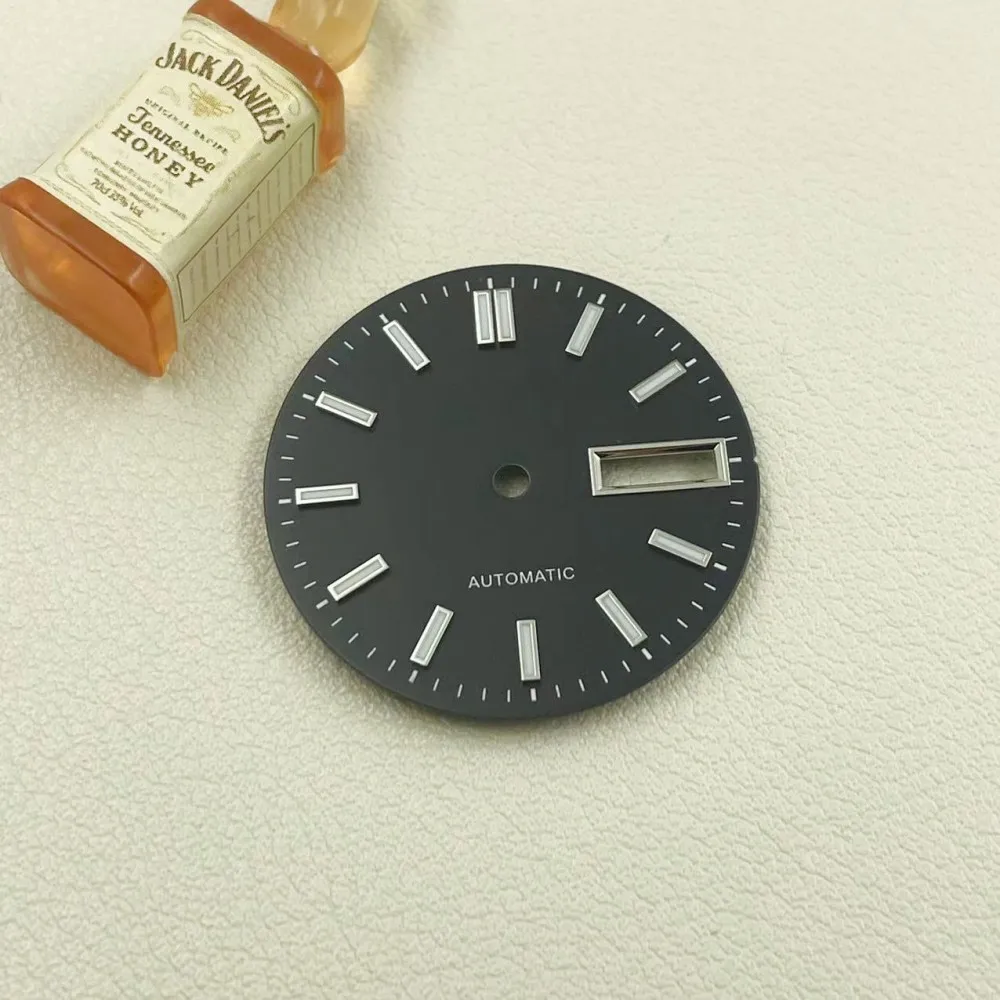 New NH36 dial 28.5mm mechanical watch 4R36 abalone turtle king deep diving surface c3 strong green luminous watch accessories