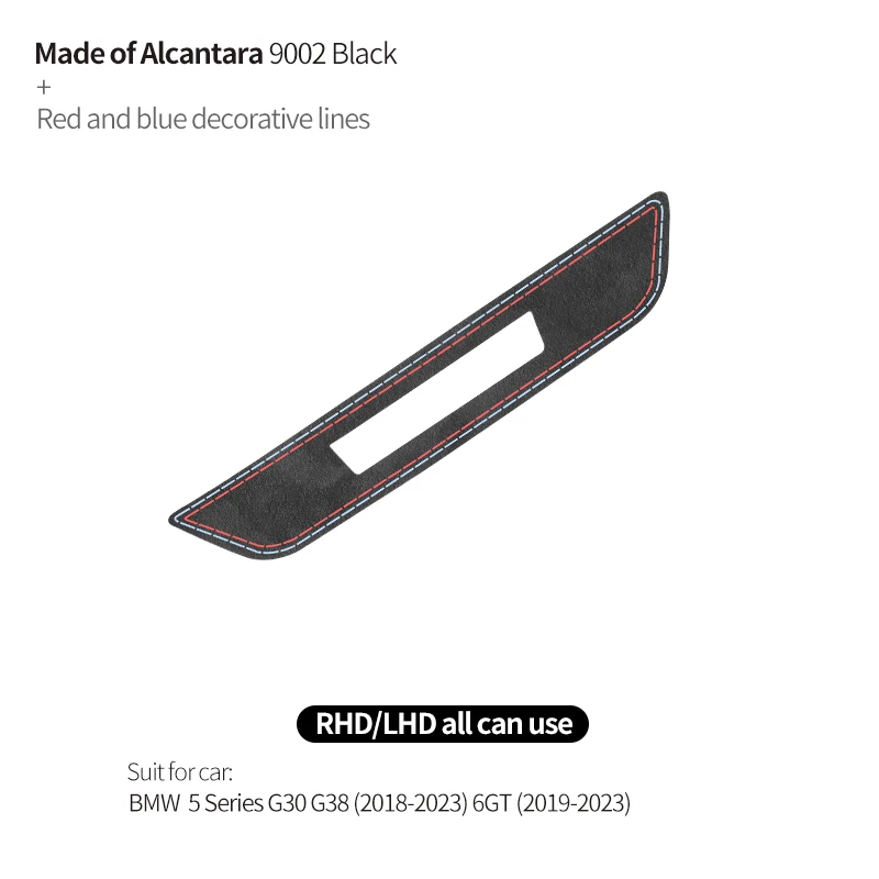 

Для BMW G30 G38 G01 G08 5 серии 5 6GT из алькантары, ручка двери с памятью автомобиля, накладка на рамку, панель, наклейка, аксессуары для интерьера