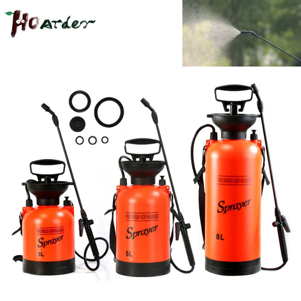 3/5/8L Pressure Sprayer Air Compression Pump Hand Pressure Sprayers Agricultural Gardening Watering Plant Lawn Spray Bottle