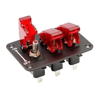 red cover lighted vehicle waterproof on off toggle rocker enging start racing ignition switch panel