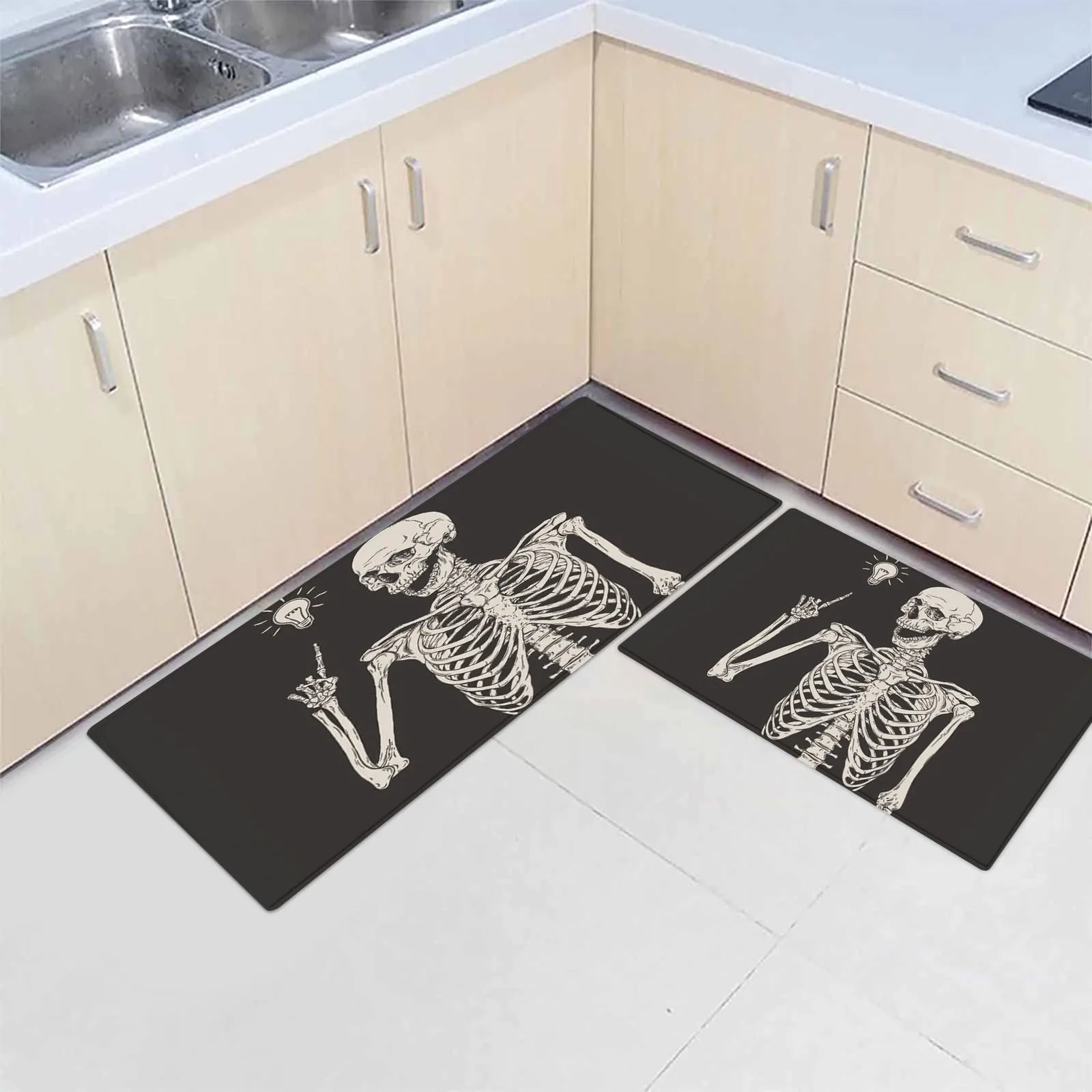 

All Saints' Day Decoration Gnome Indoor Entry Mat Non Slip Carpet Floor Mat