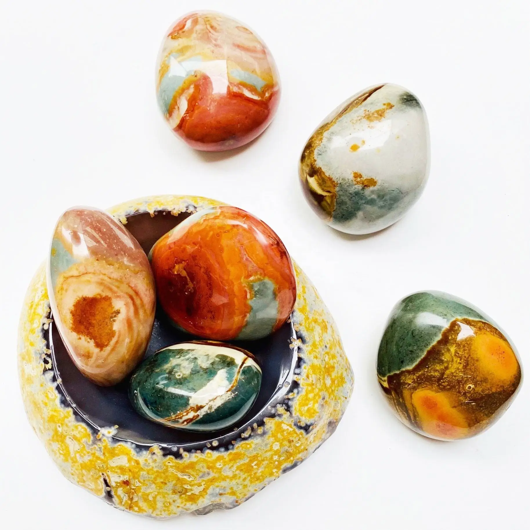 High Quality Rare Natural Healing Crystal Stone Folk Crafts Palm Stone