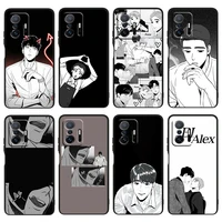 anime boy comics for xiaomi mi 12 12x 11t 11i 11 10t 10 9t 9se 9 a3 cc9e pro ultra lite black silicone phone case