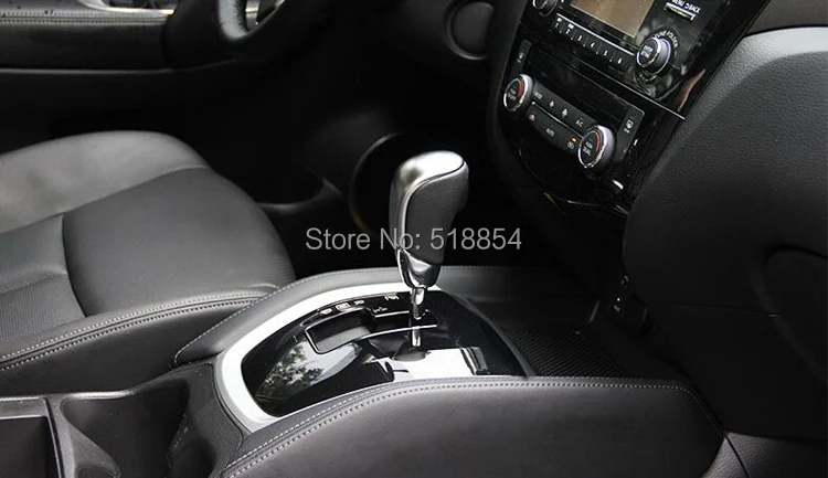 Наклейка для 2014 2015 NISSAN ROGUE X-TRAIL SENTRA AT AUTOMATIC чехол рычага переключения передач CHROME