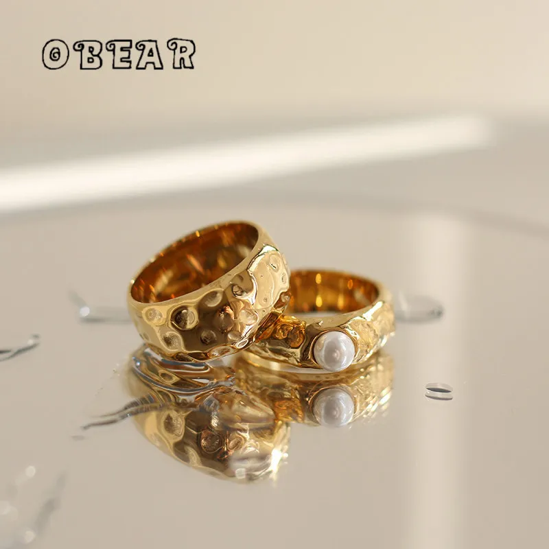 Французская Геометрическая искусственная Женская покрытая нержавеющей стали 18k