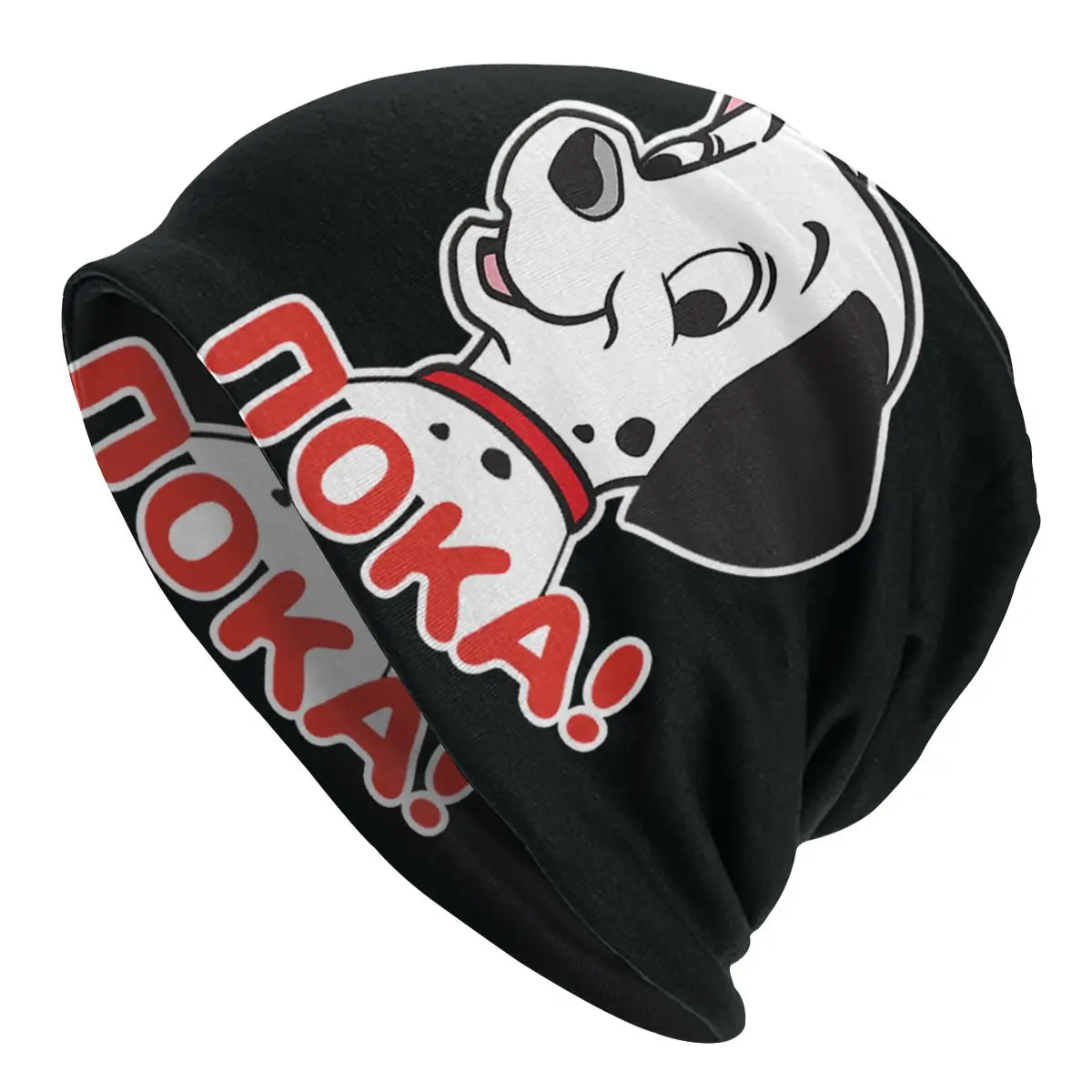 

Dalmatian Noka Dog Bonnet Beanie Knitted Hats Women Men Cool Cartoon Animal Dog Warm Winter Skullies Beanies Cap for Ski