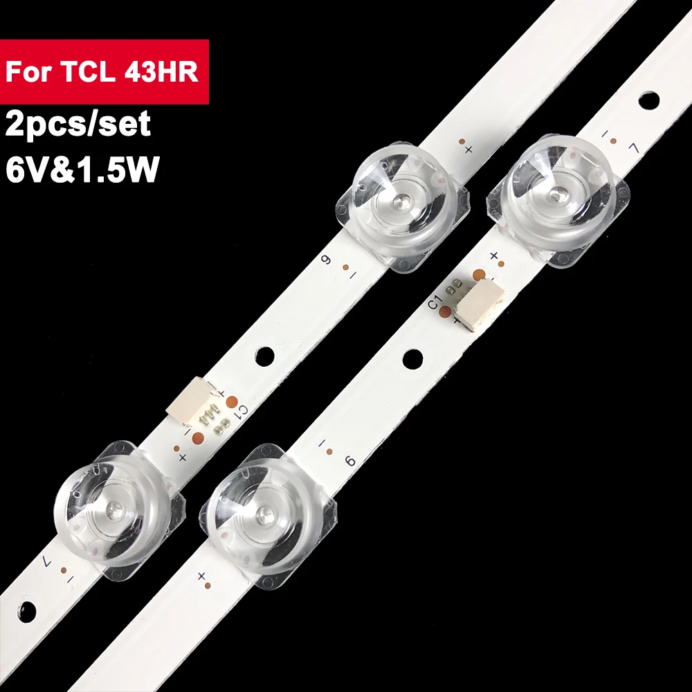 2 шт./комплект, задняя подсветка для TCL 11LED 43HR330M11A1 43F6F 43A260 43A460 43V2 43F6F 43L2F 43D6 43L2800 43L2F 43D6