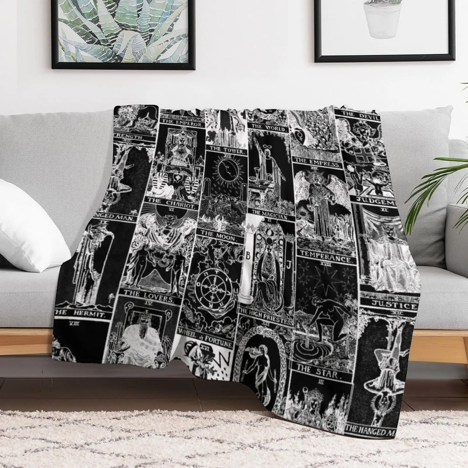 Старшие Арканы Таро Лоскутное Пледы Кровать Модные Одеяла и Для Диванов