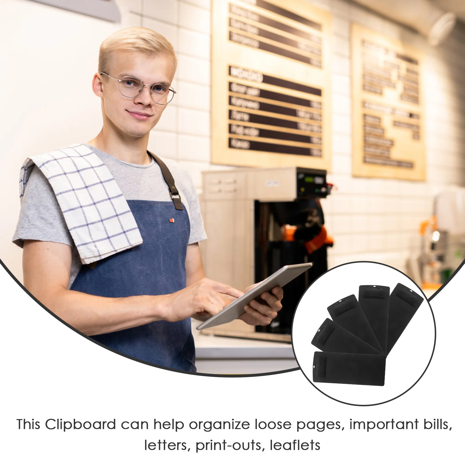 5 шт. папка для купюр меню скрепка файлов мини-буфер обмена зажимы из АБС-пластика